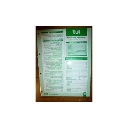 D12D 500 Turbocompound Fiche Technique Volvo