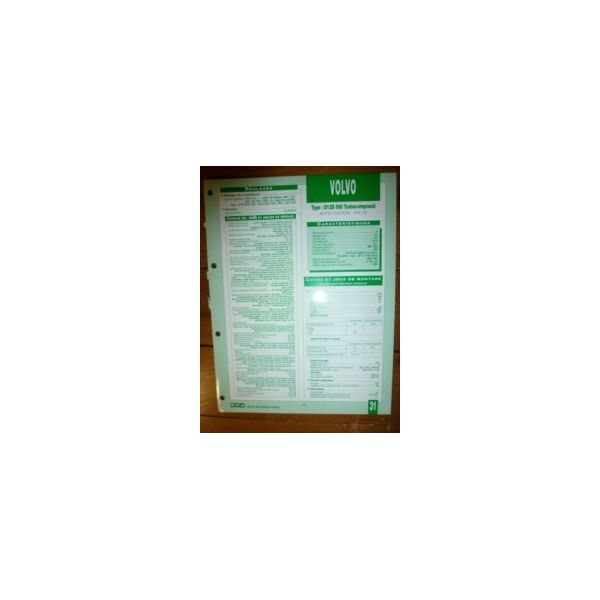 D12D 500 Turbocompound Fiche Technique Volvo