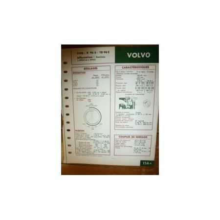 D96B - TD96C Fiche Technique Volvo
