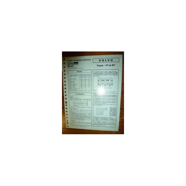 F7 - N7 Fiche Technique Volvo
