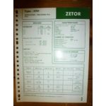 4701 Fiche Technique Zetor