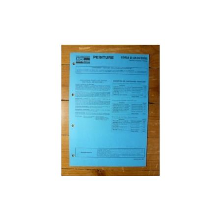 Corsa D ap 09/06 P Fiche Technique Opel