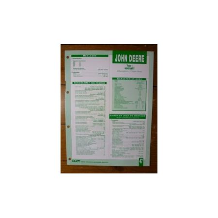 4045 HRT Fiche Technique Claas