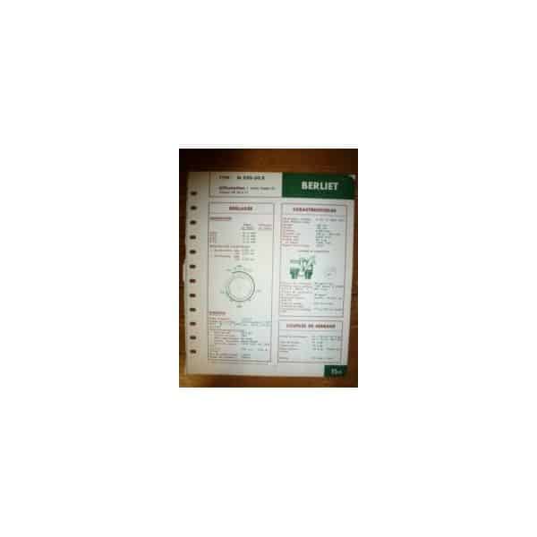 M420-30X Fiche Technique Berliet