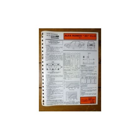 33 4x4  Fiche Technique Alfa