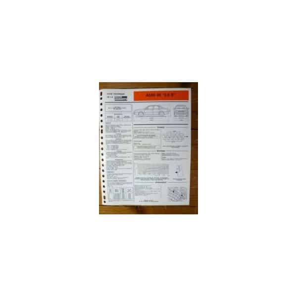 90 2.0 E Fiche Technique Audi