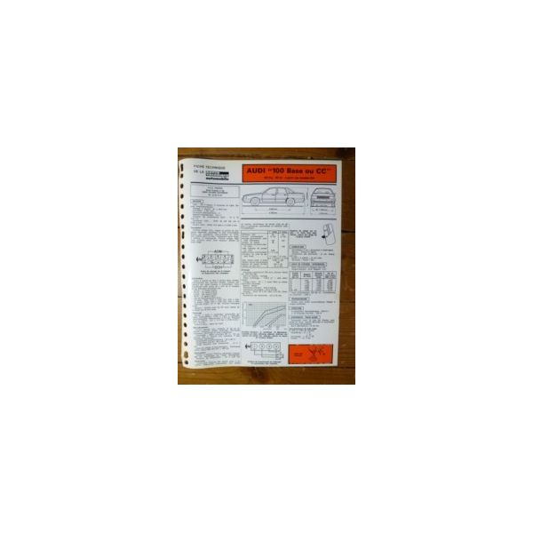 100 Base ou CC Fiche Technique Audi