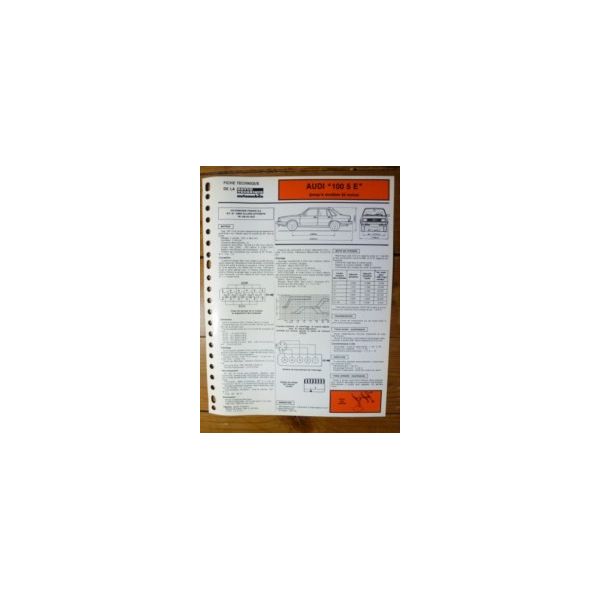 100 5 E Fiche Technique Audi