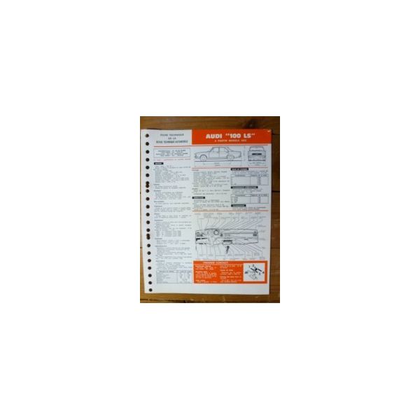 100 LS dep 72 Fiche Technique Audi