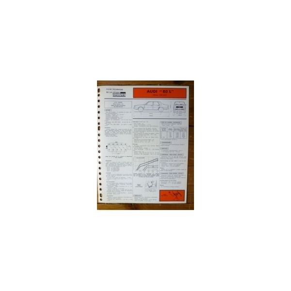 80 L 1.3l Fiche Technique Audi