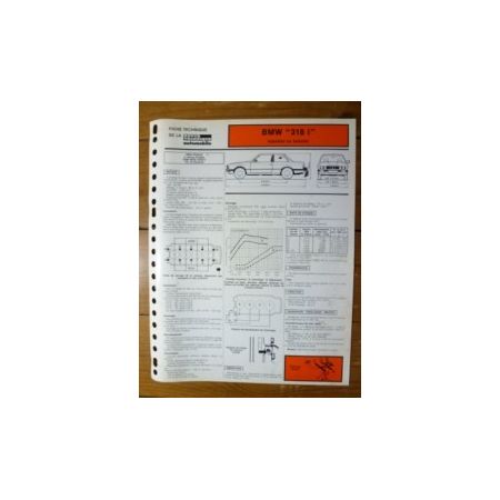 318i Jetronic Fiche Technique Bmw