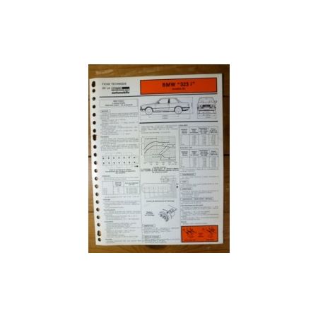 323i de 1984 Fiche Technique Bmw