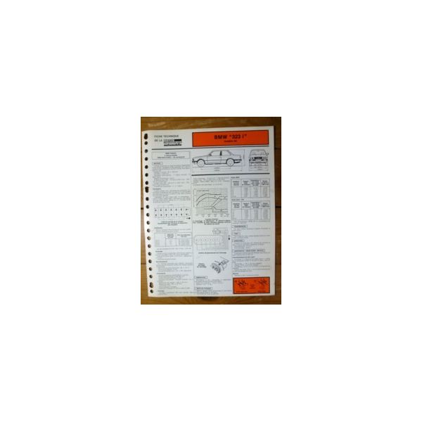 323i de 1984 Fiche Technique Bmw