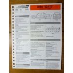 524TD dep. 01/88 Fiche Technique Bmw