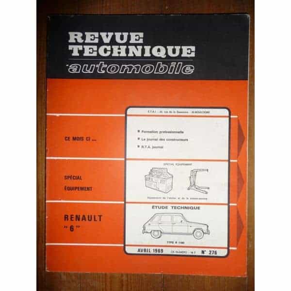 R6 1180 Revue Technique Renault