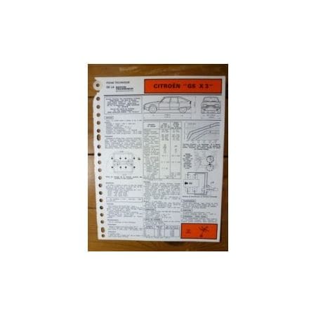 GS X3 Fiche Technique Citroen