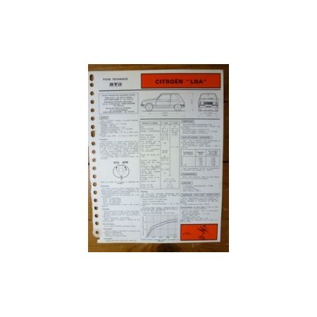 LNA Fiche Technique Citroen
