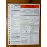 XM 4 cyl. Fiche Technique Citroen