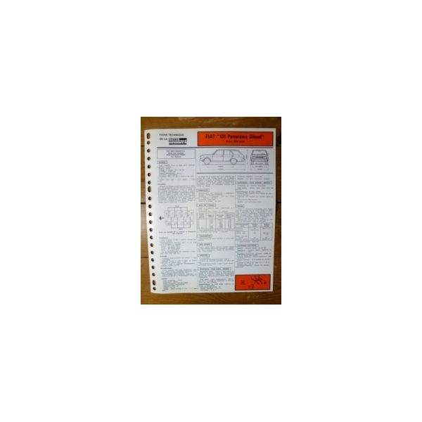 131 Panorama Diesel Fiche Technique Fiat