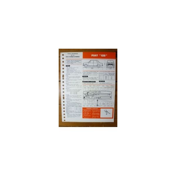 128 Fiche Technique Fiat