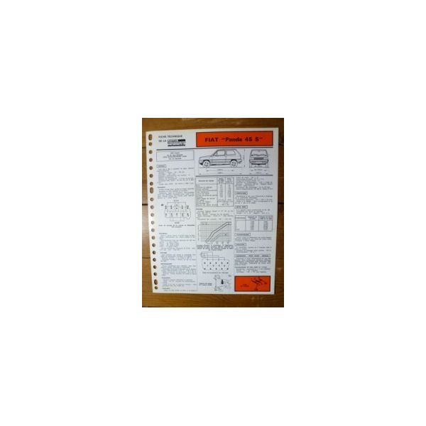 Panda 45 S Fiche Technique Fiat