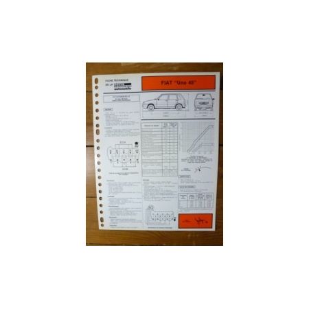 Uno 45 Fiche Technique Fiat
