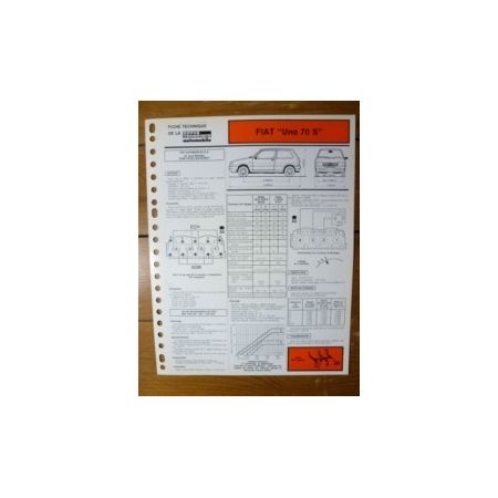 Uno 70 S Fiche Technique Fiat