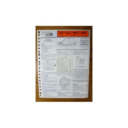 FIAT PANDA 1000 CL et 1000 S

Type: 156 A 2000

Ref : FTRTA-FIA-476