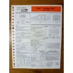 Croma CHT jusq. 05/89 Fiche Technique Fiat