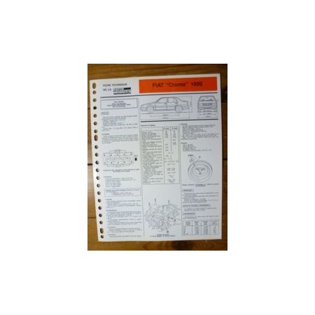 FIAT CROMA 1600

Type: 150 A 048

Ref : FTRTA-FIA-CROMA-A Fiche Technique Fiat