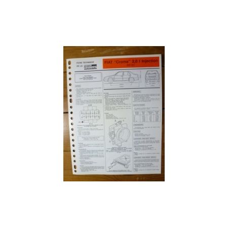 FIAT CROMA CHT 2.0l Injection électronique

Type: 834 B 0000

Ref : FTRTA-FIA-CROMA-D