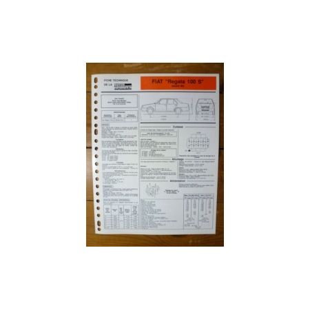 Fiche Technique Fiat
FIAT REGATA 100 S avant 1986

Type: 138 AE 54 A

Ref : FTRTA-FIA-REGATA-C