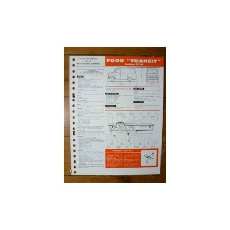 Transit FT125 Fiche Technique Ford