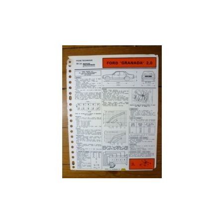 Granada 2.0 Fiche Technique Ford