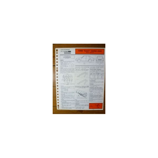 Escort Traction 1300HC Fiche Technique Ford