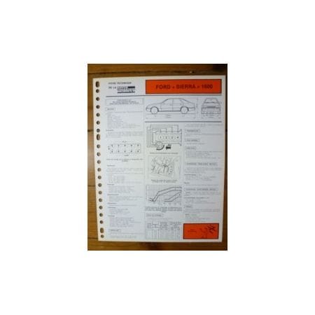 Sierra 1600 Fiche Technique Ford