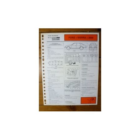 Sierra 2000 Fiche Technique Ford