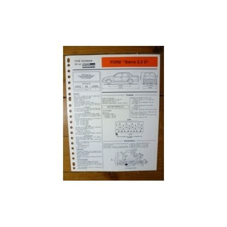 Sierra 2.3D Fiche Technique Ford