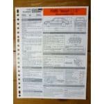 Escort 1.1C dep 90 Fiche Technique Ford