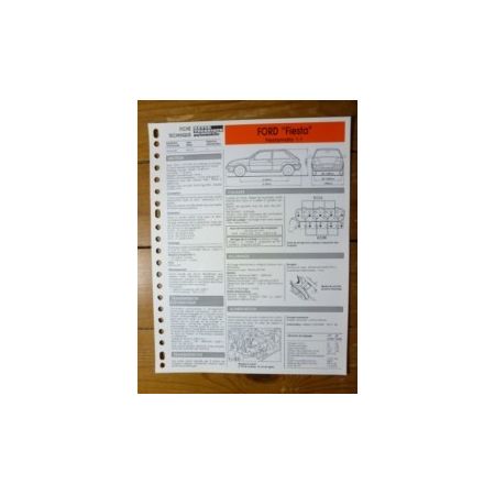 Fiesta 1.1 Fiestamatic Fiche Technique Ford