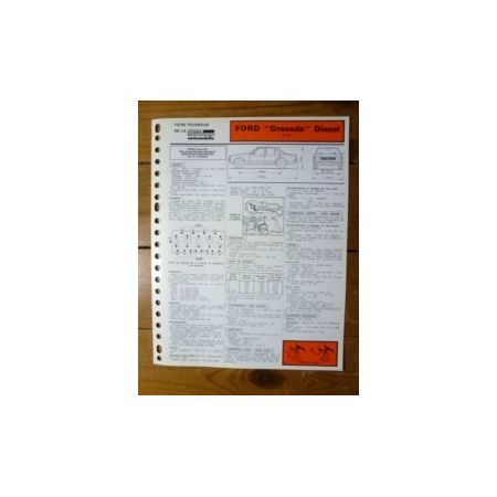 Granada 2.1D Fiche Technique Ford