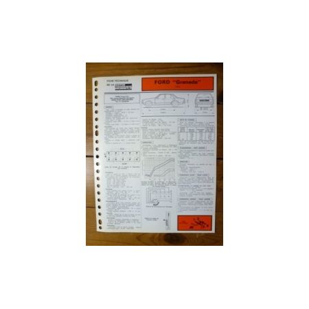 Granada 1.6L Fiche Technique Ford