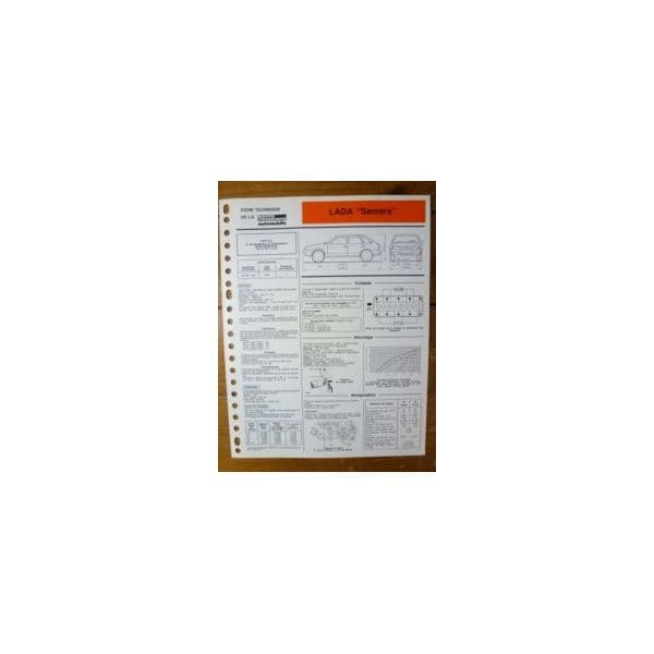 Samara Fiche Technique Lada