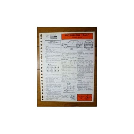 Colt 1400 GLX Fiche Technique Mitsubishi
