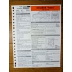 Pajero 83-86 Fiche Technique Mitsubishi