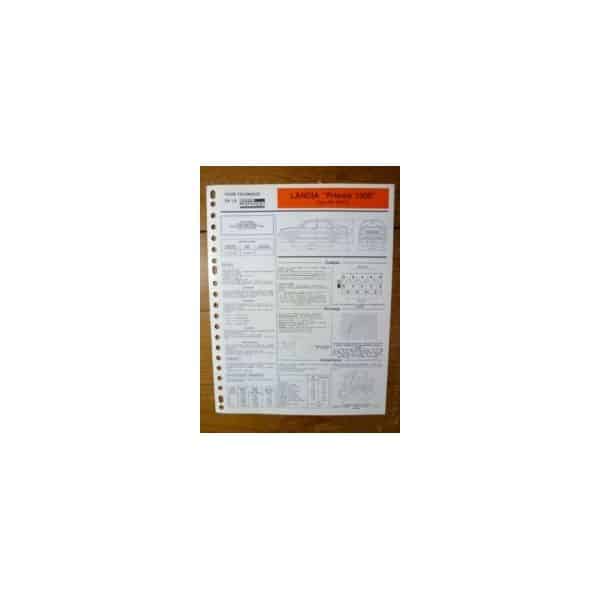 Prisma 1500 Fiche Technique Lancia