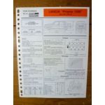 Prisma 1500 Fiche Technique Lancia