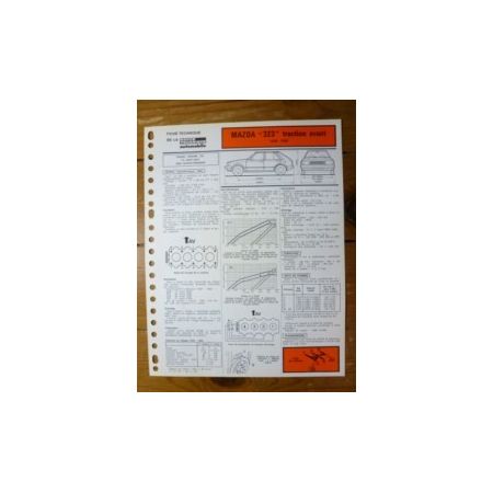323 1300-1500 Fiche Technique Mazda