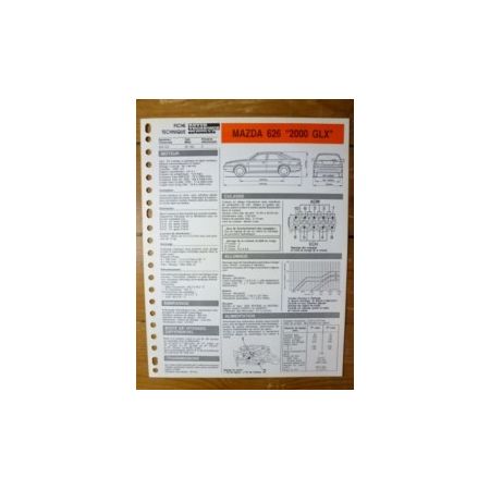 626 2000 GLX Fiche Technique Mazda