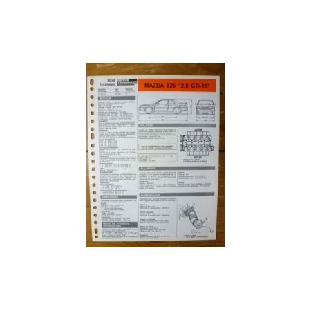 626 2.0 GTI-16 Fiche Technique Mazda